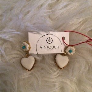 Vintouch Italian porcelain Be My Lover earrings